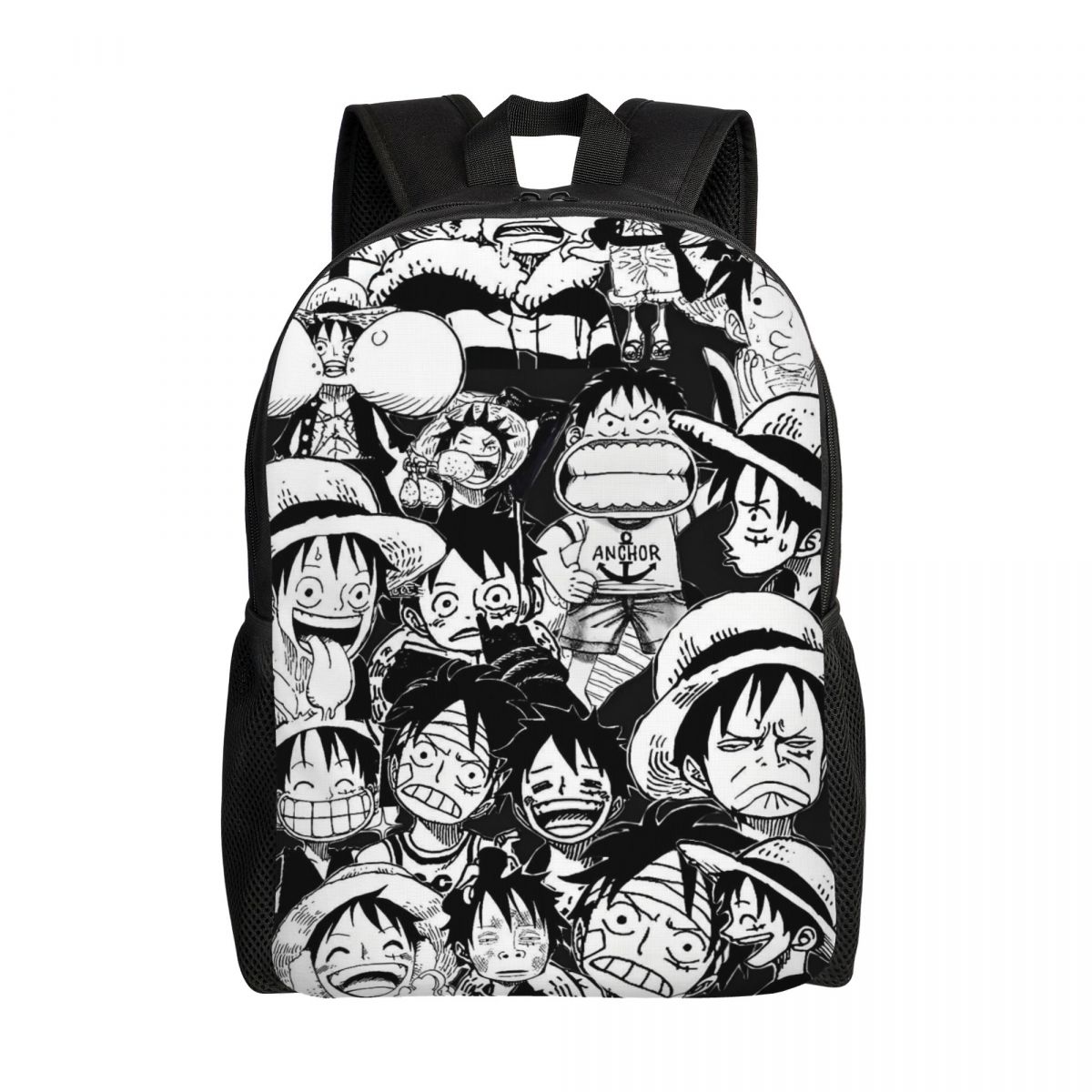 Laptop Accessories Bag For Men - Custom L-Luffyes Cartoon Manga Backpack for