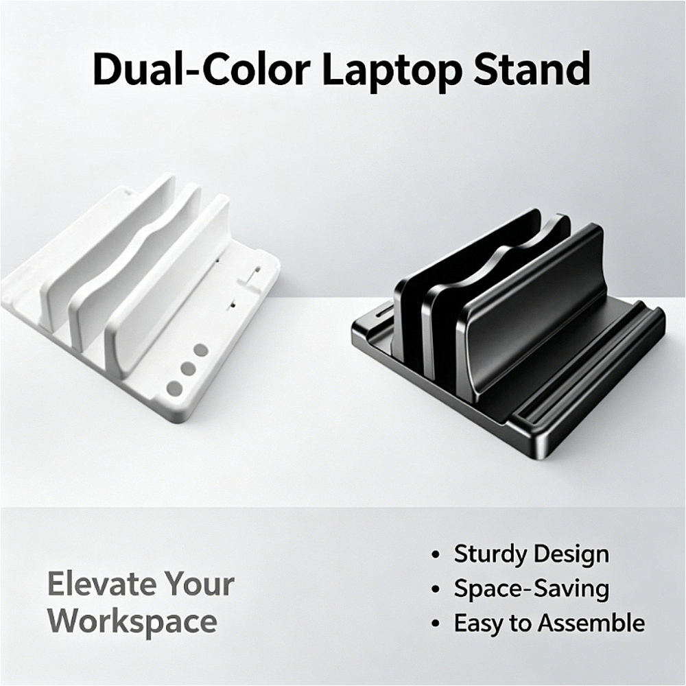 Laptop Stand Riser - Vertical Laptop Stand, Adjustable Notebook Holder