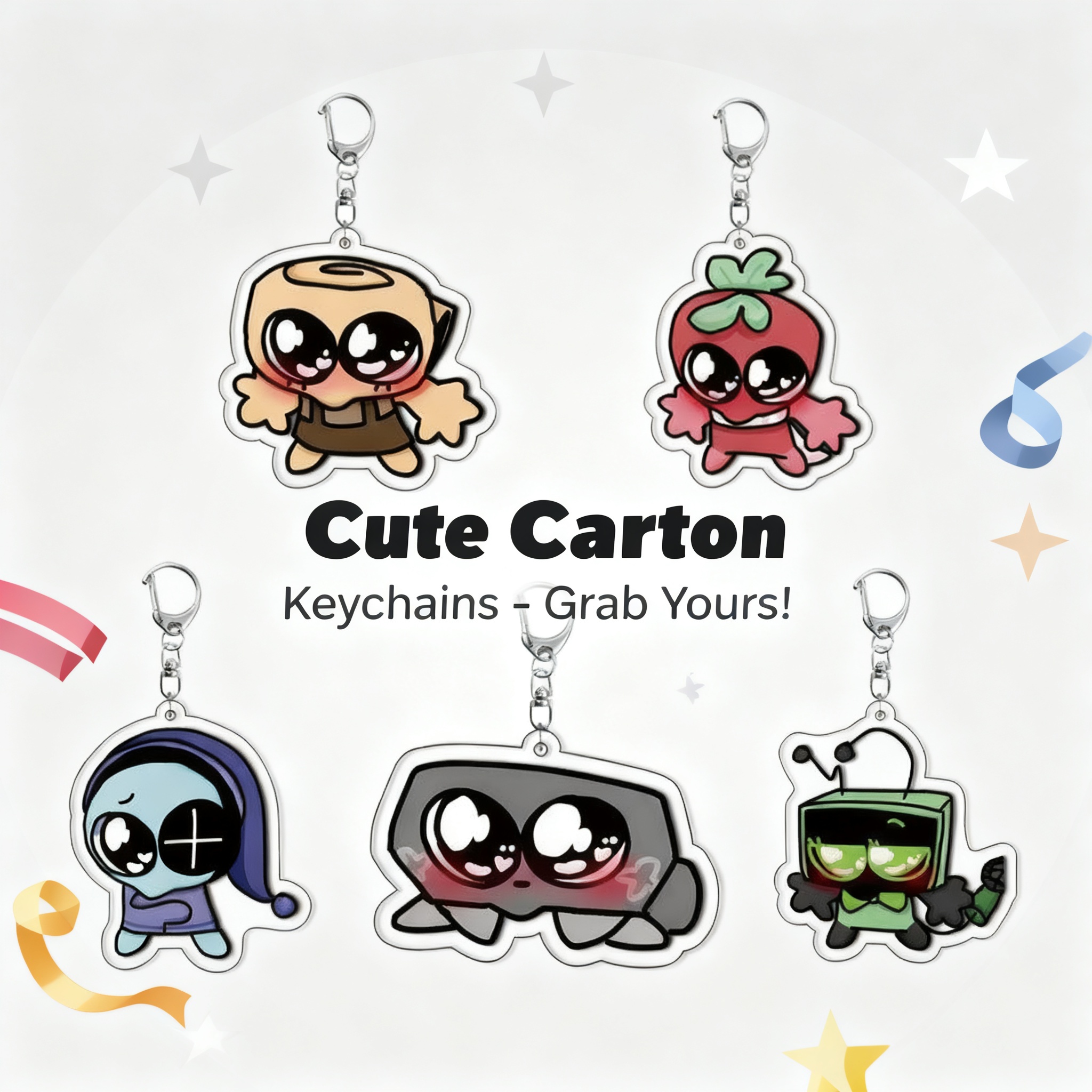 Laptop Accessories Wholesale - Dandys World Plush Scraps Acrylic Keychain