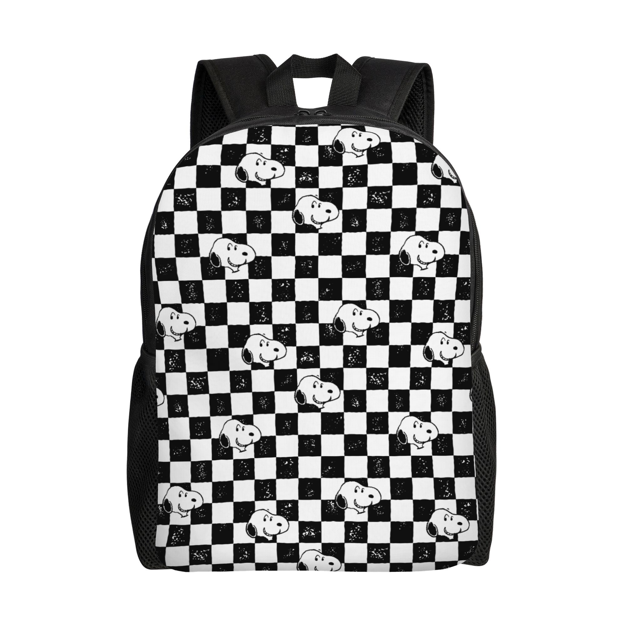 Laptop Accessories Bag For Men - Snoopy Checkered Flag Fashion Backpack Outdoor