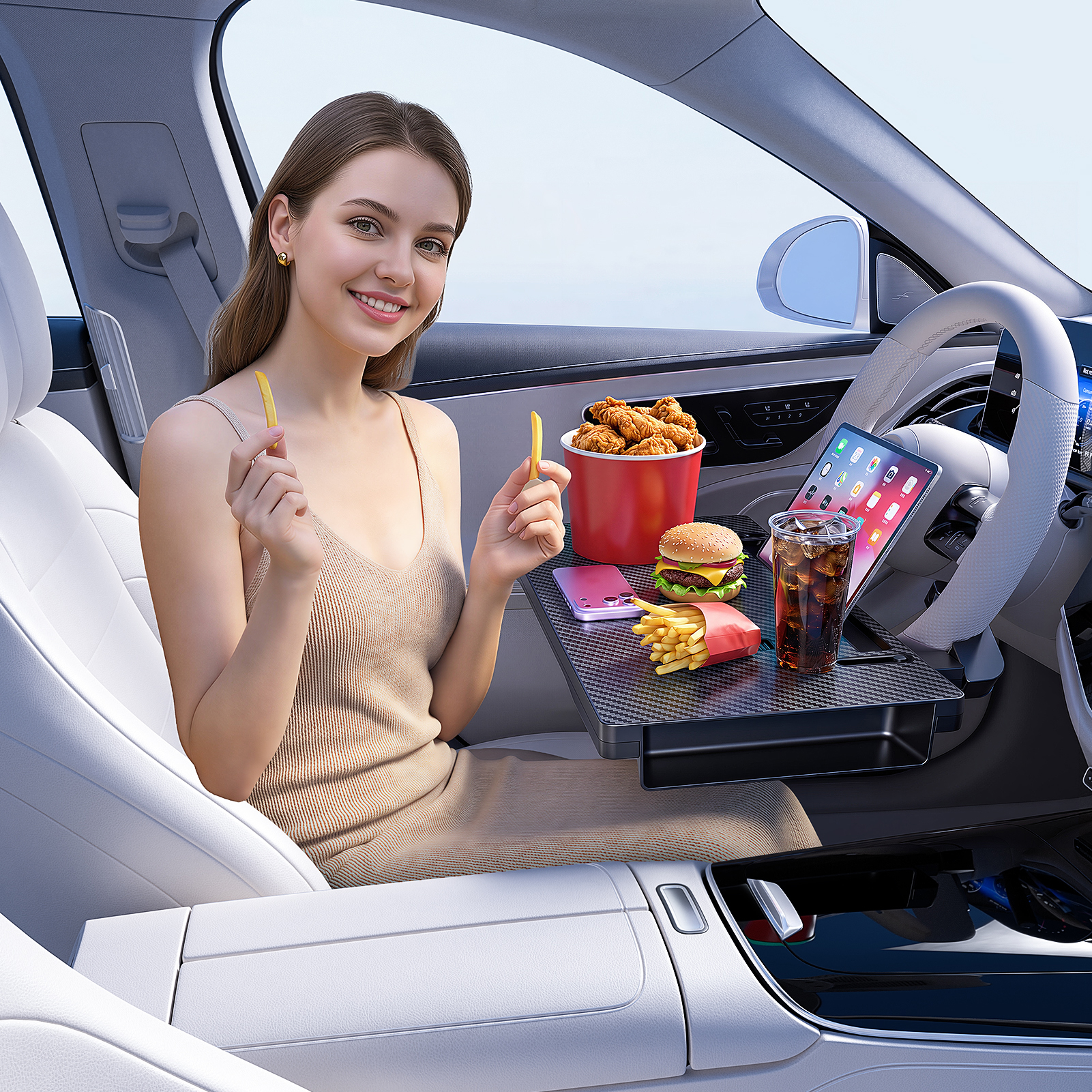 Laptop Accessories Wholesale - High-Grade Universal Car Steering Wheel Table