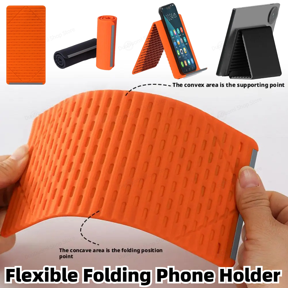 Laptop Extra Accessories - Flexible Folding Phone Holder Creative Foldable