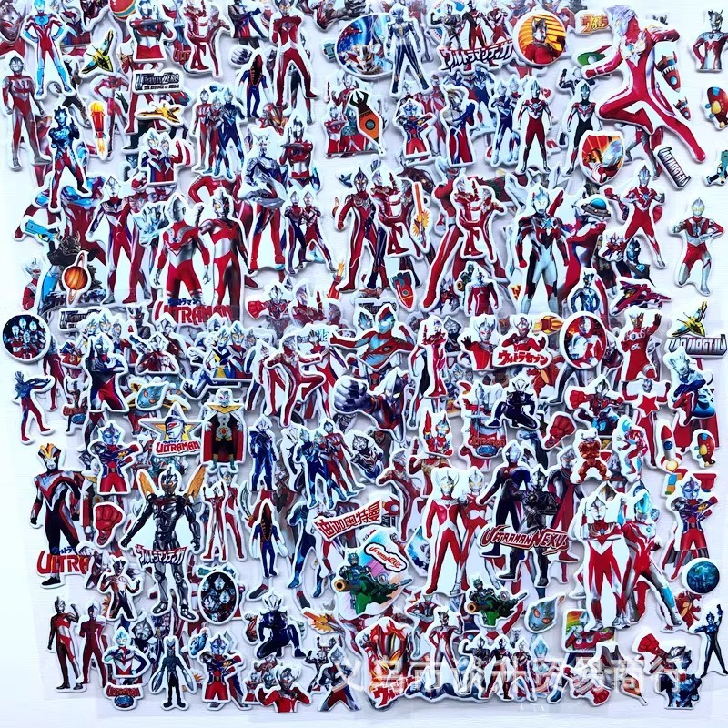 Laptop Accessories Wholesale - 10pcs Cartoon Ultraman 3D Bubble Stickers