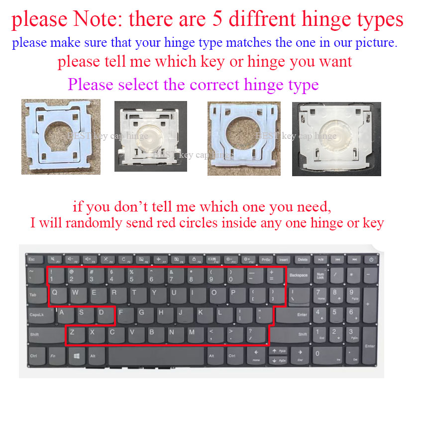 Key cap hinges Clip For Lenovo - Laptop Accessories Hp recensione e prezzo