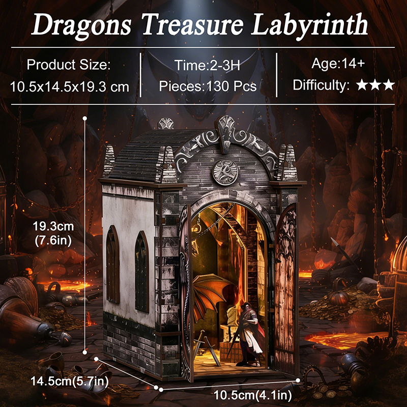 DIY Book Nook Kit Dragon Knigh - Laptop Accessories Light recensione e prezzo