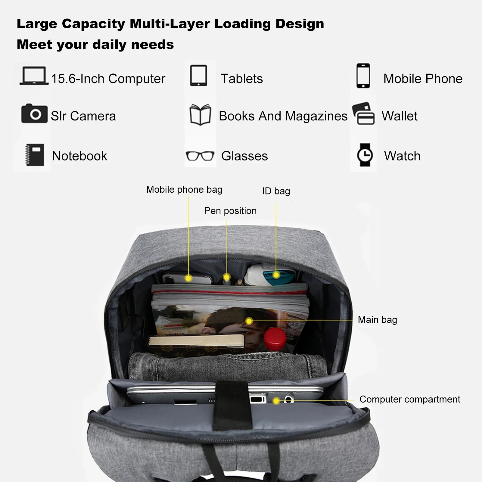 Laptop Backpack for 17 Inch La - Laptop Bag Waterproof recensione e prezzo