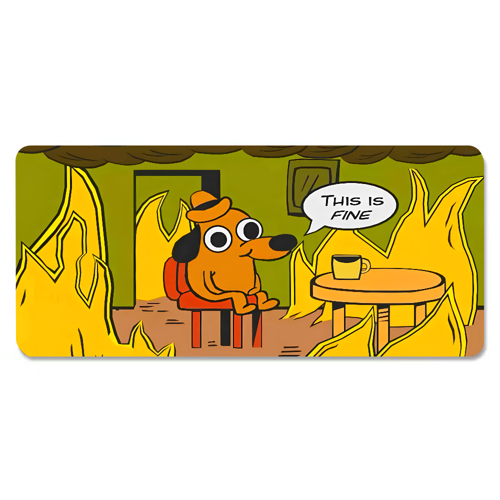 This Is Fine Dog Dachshund Mou - Laptop Extra Accessories recensione e prezzo