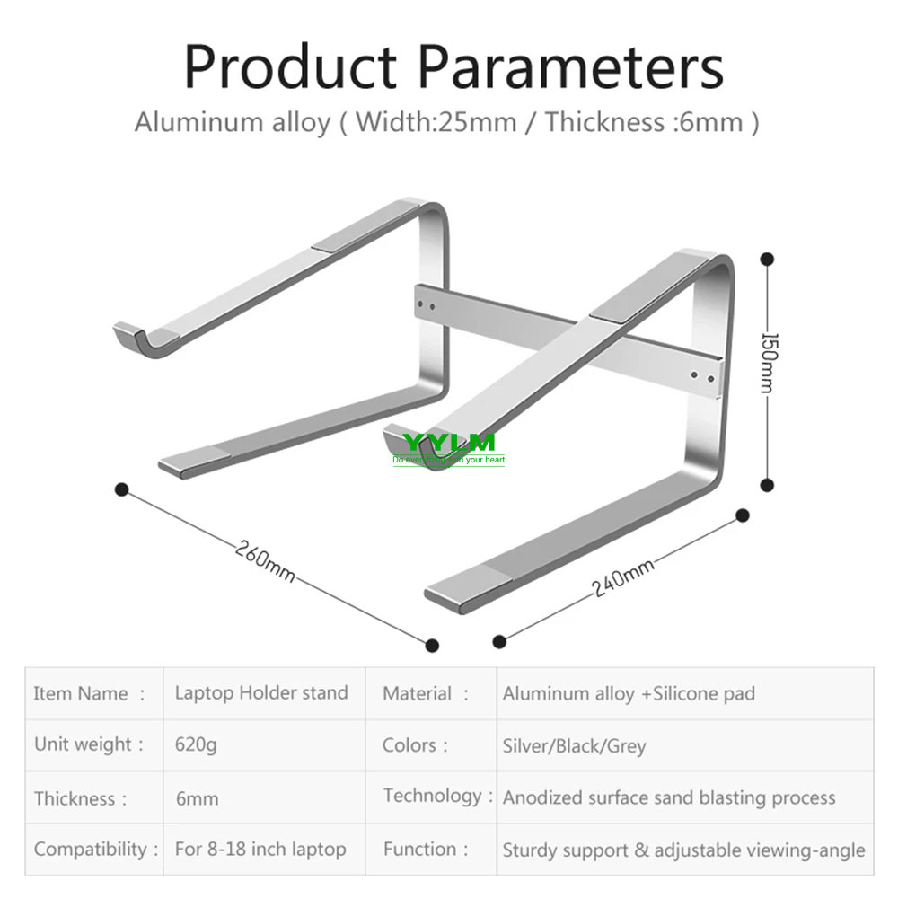 Aluminum Laptop Stand Notebook - Laptop Stand Riser recensione e prezzo
