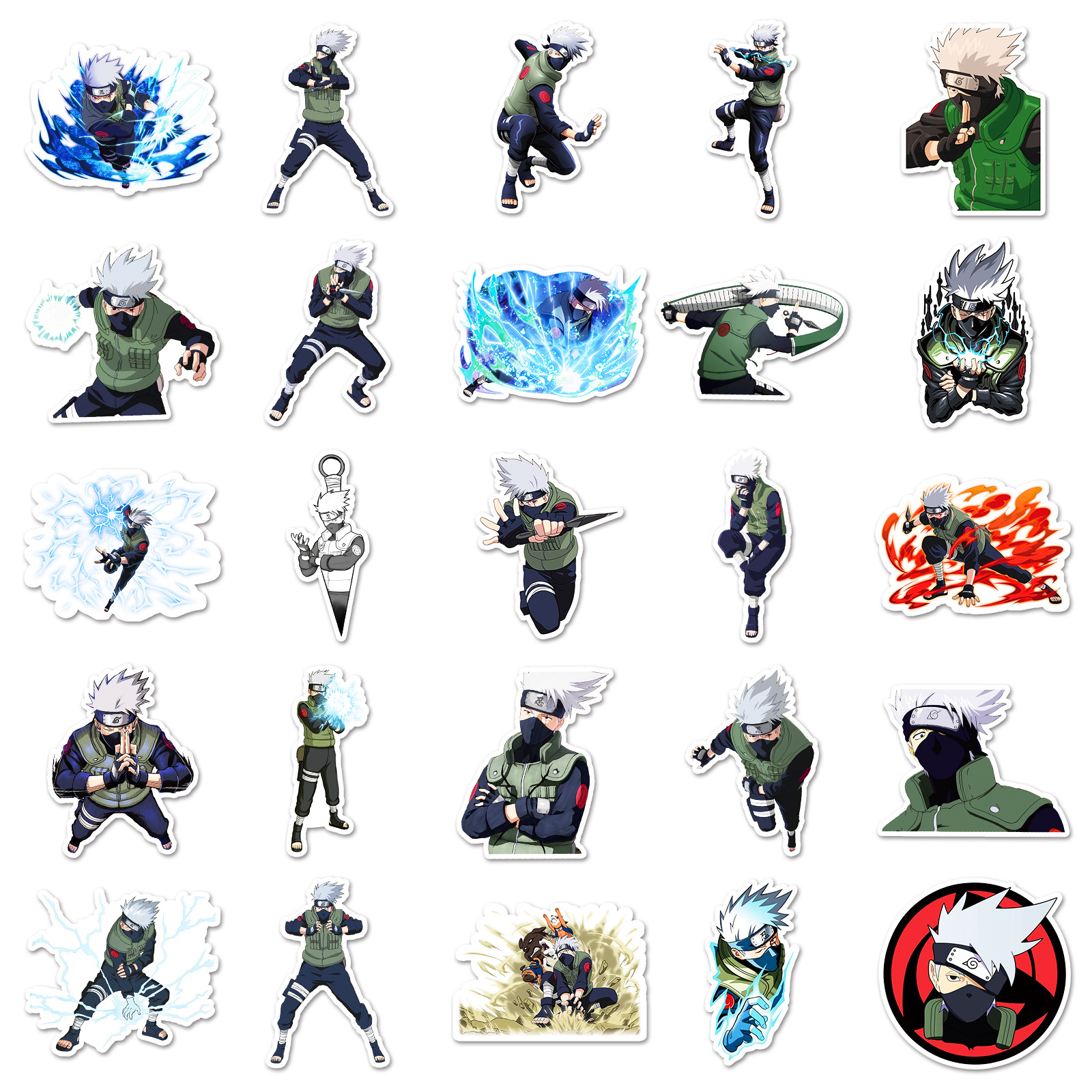 50pcs Anime Naruto Hatake Kaka - Laptop Accessories Wholesale recensione e prezzo