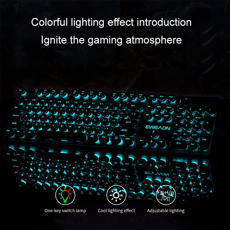 EWEADN Typewriter Gaming Keybo - Laptop Extra Accessories recensione e prezzo