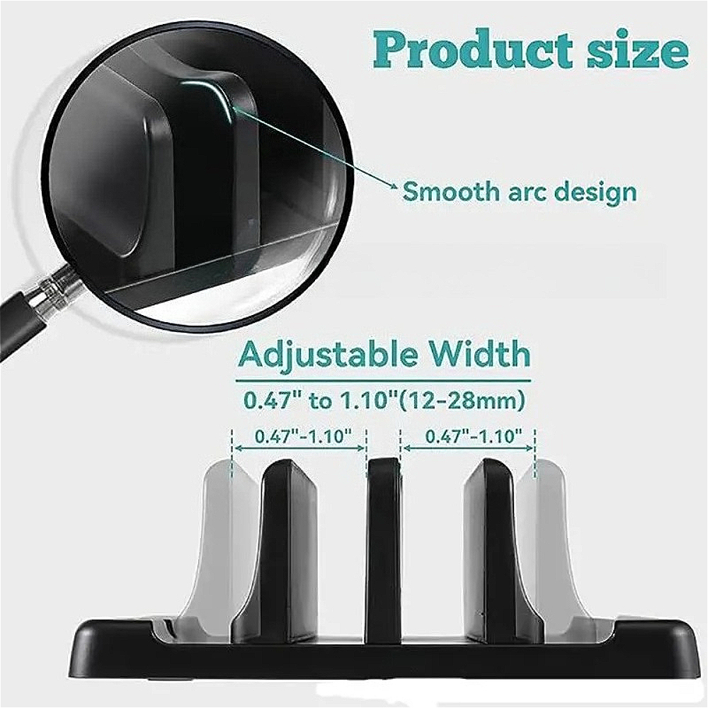 Multi-Slot Vertical Laptop & T - Laptop Stand Riser recensione e prezzo