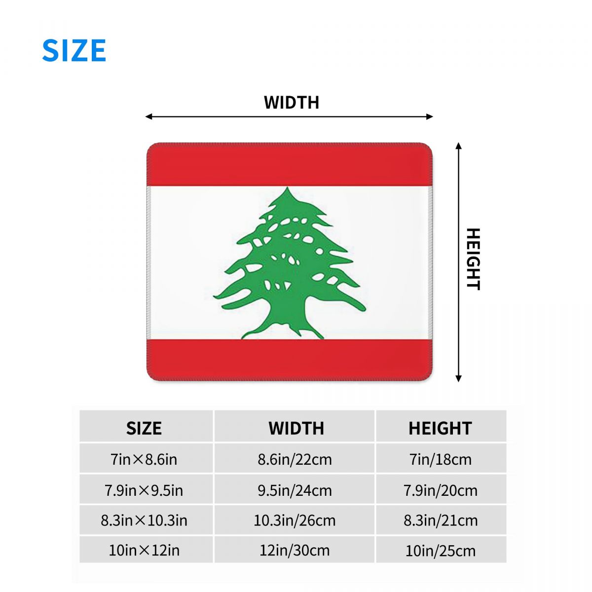 Multi-size Mouse Pad Flag Of L - Laptop Accessories Lebanon recensione e prezzo