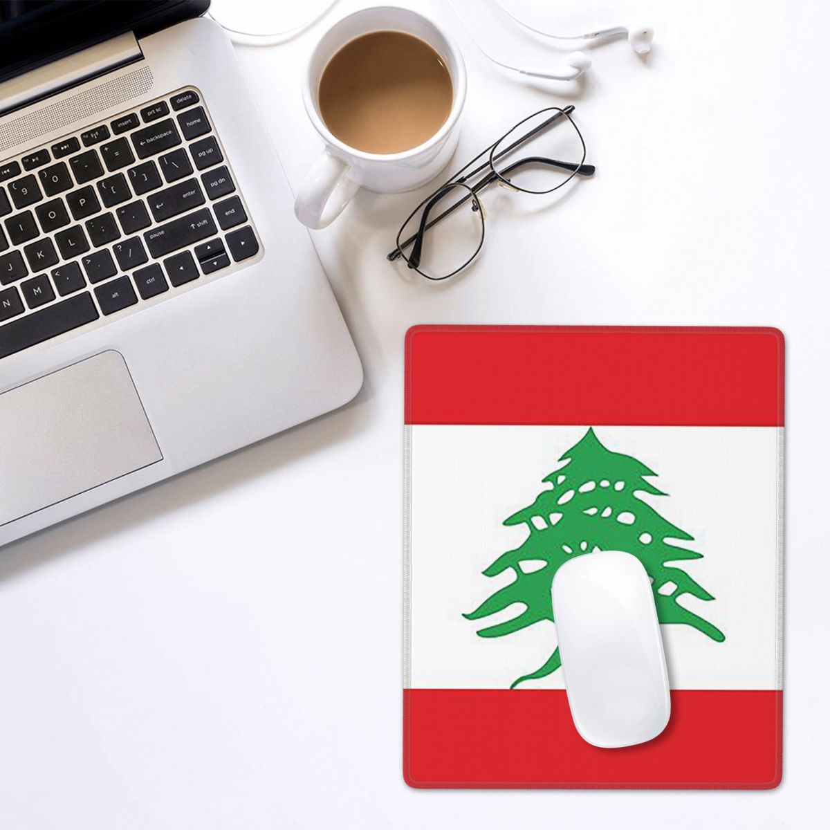 Flag Of Lebanon Mouse Pad Game - Laptop Accessories Lebanon recensione e prezzo