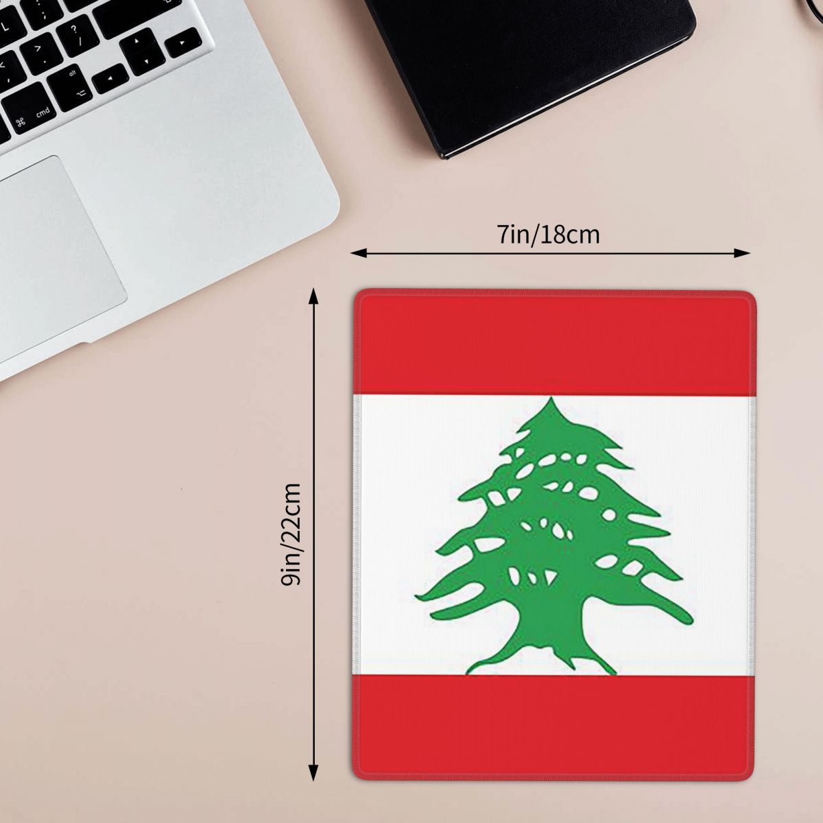 Flag Of Lebanon Mouse Pad Game - Laptop Accessories Lebanon recensione e prezzo
