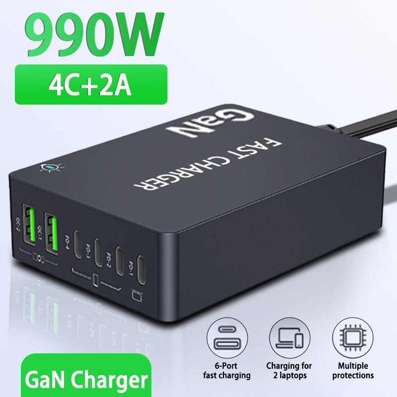 6-Ports PD USB GaN Fast Chargi - Laptop Accessories Uk recensione e prezzo