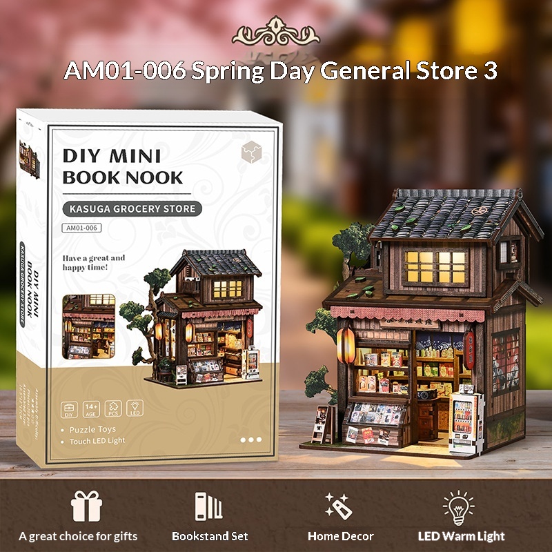 Book Nook 3D Wooden Assembled  - Laptop Accessories Light recensione e prezzo