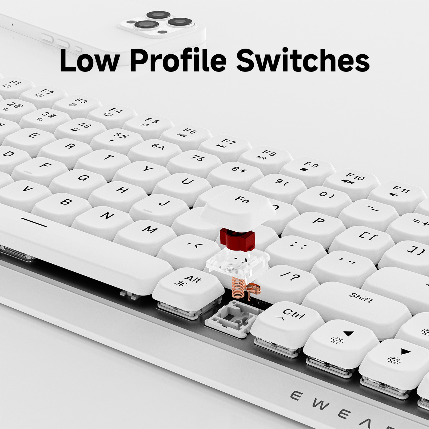 EWEADN 84 Keys Tri-Mode Low Pr - Laptop Extra Accessories recensione e prezzo