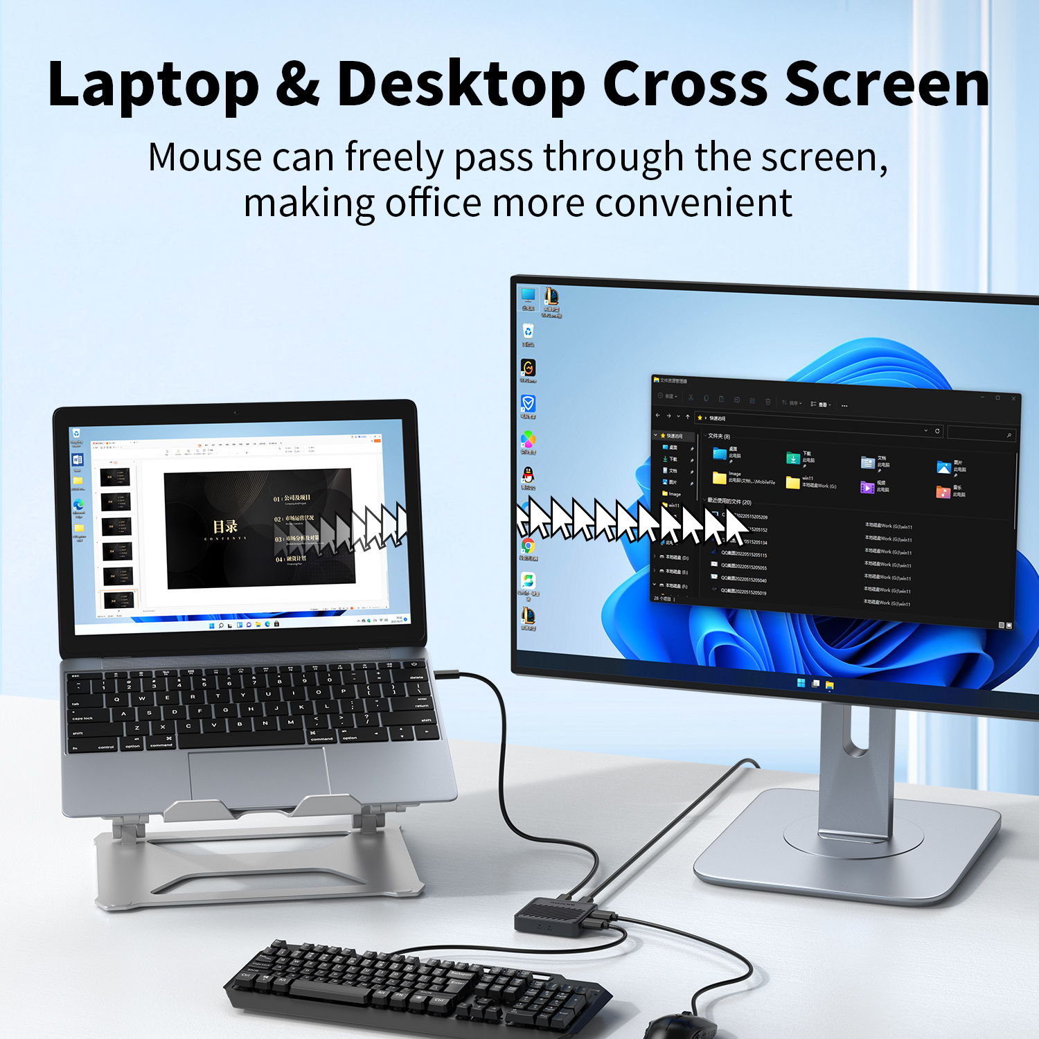 Unnlink USB KVM Switch, Two Co - Laptop Extra Accessories recensione e prezzo