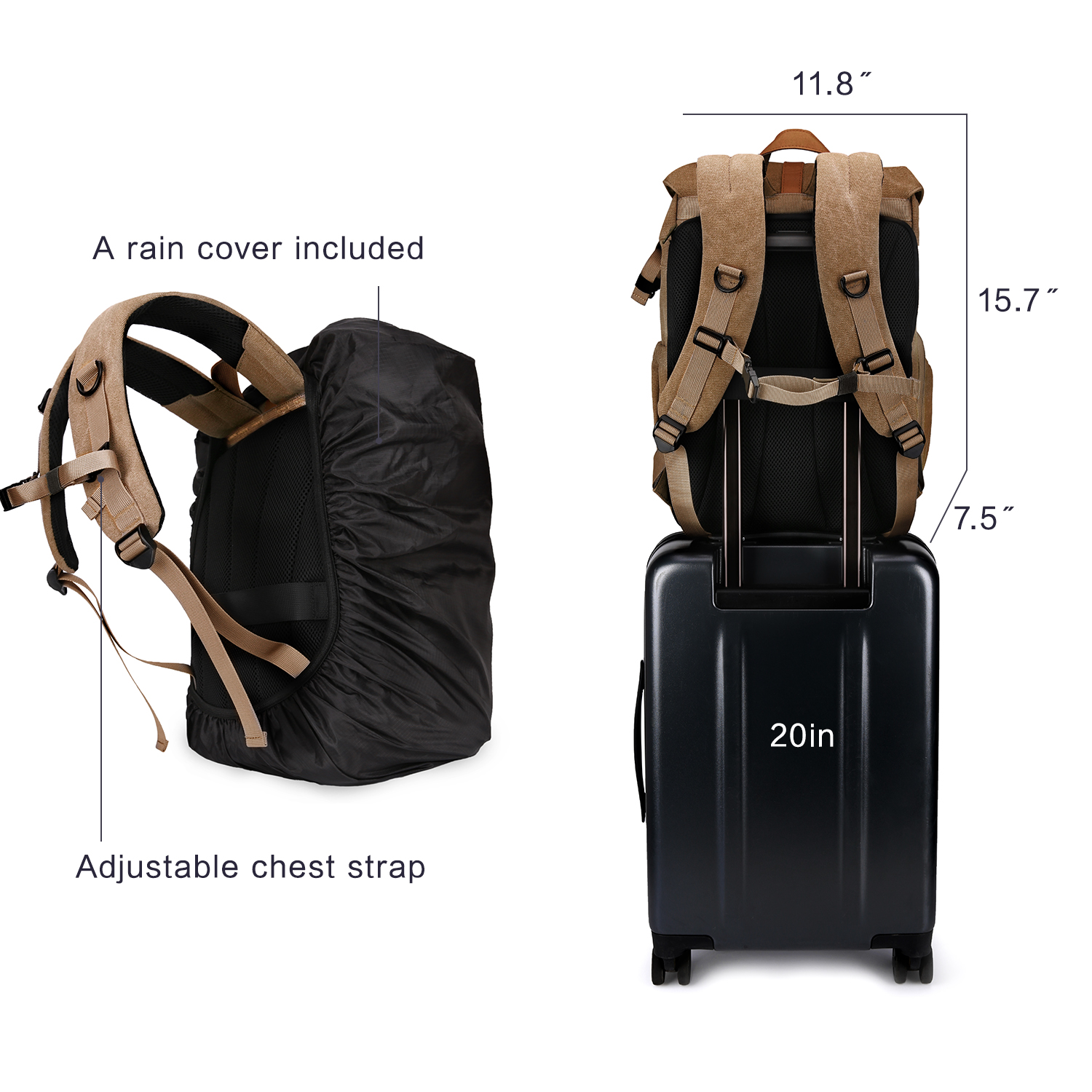 BAGSMART Camera Bag DSLR Photo - Laptop Bag Waterproof recensione e prezzo